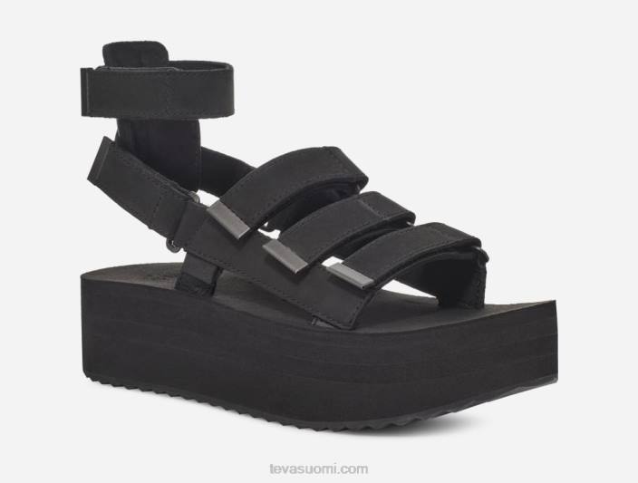 Teva naisten flatform mevia nahkaa 42P680 musta