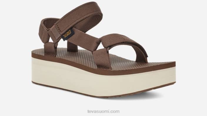 Teva naisten flatform universaali 42P652 ruskea/koivu