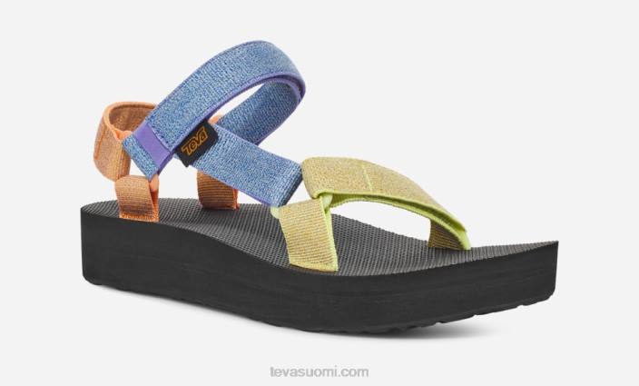 Teva naisten keskimuoto universaali 42P625 metallinen lila multi