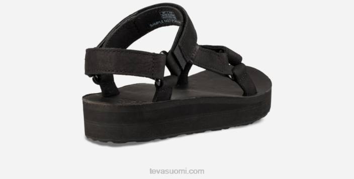 Teva naisten keskimuotoinen yleisnahka 42P678 musta